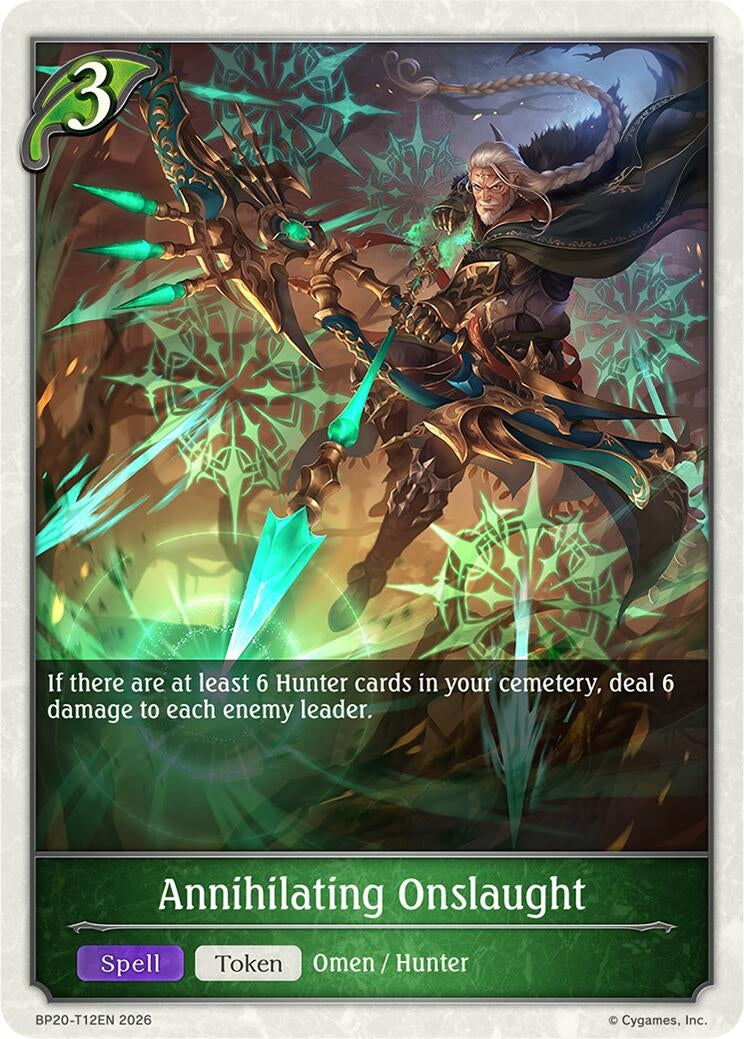 Image for Annihilating Onslaught (BP20-T12EN) (BP20) - Shadowverse: Evolve