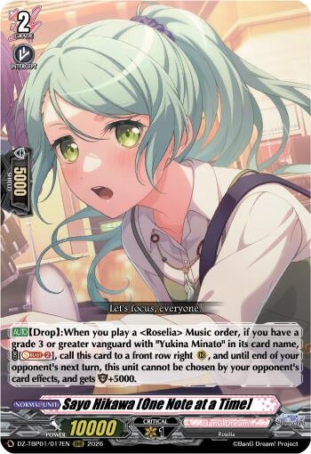 Image for Sayo Hikawa [One Note at a Time] - Cardfight Vanguard