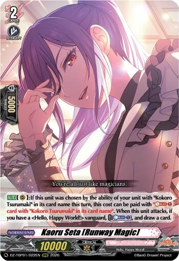 Image for Kaoru Seta [Runway Magic] - Cardfight Vanguard