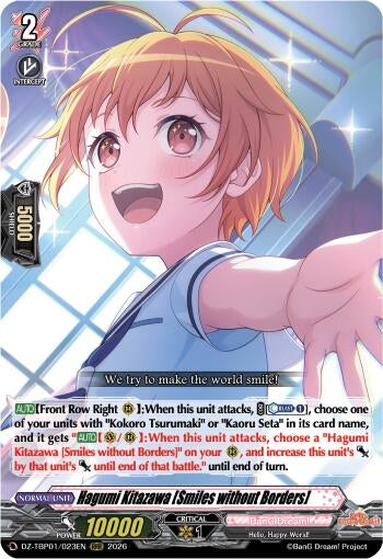Image for Hagumi Kitazawa [Smiles without Borders] - Cardfight Vanguard