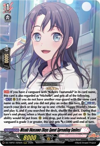 Image for Misaki Okusawa [Days Spent Spreading Smiles] - Cardfight Vanguard