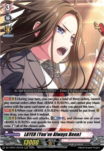 Image for LAYER [You've Always Been] - Cardfight Vanguard
