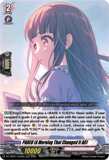 Image for PAREO [A Morning That Changed It All] - Cardfight Vanguard