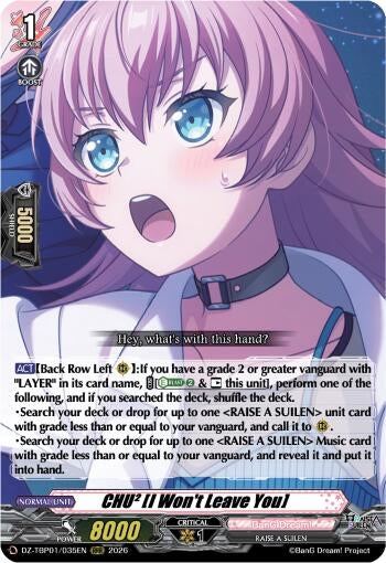 Image for CHU2 [I Won't Leave You] - Cardfight Vanguard