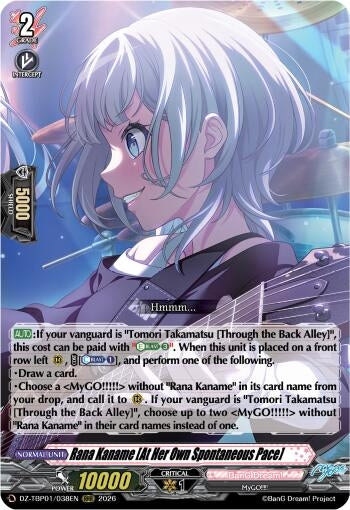 Image for Rana Kaname [At Her Own Spontaneous Pace] - Cardfight Vanguard