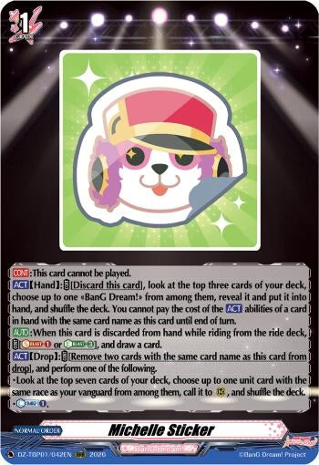 Image for Michelle Sticker - Cardfight Vanguard