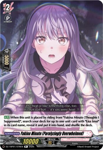 Image for Yukina Minato [Paralyzingly Overwhelmed] - Cardfight Vanguard