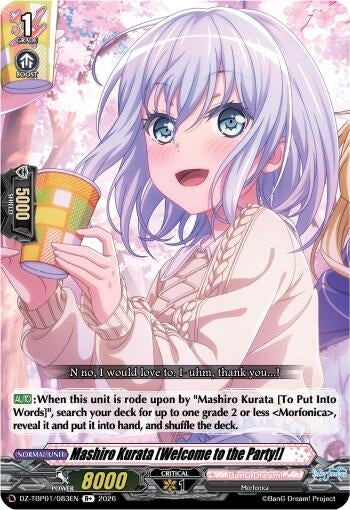 Image for Mashiro Kurata [Welcome to the Party!] - Cardfight Vanguard