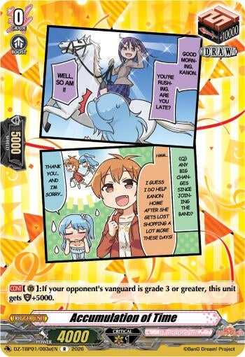 Image for Accumulation of Time (E) - Cardfight Vanguard