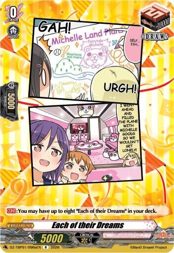 Image for Each of their Dreams (E) - Cardfight Vanguard