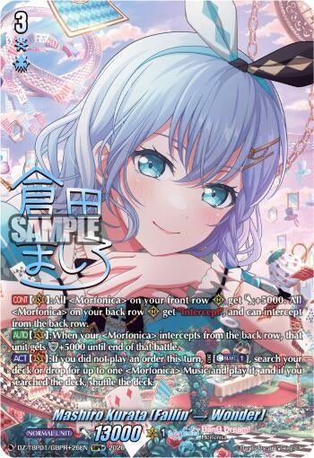 Image for Mashiro Kurata [Fallin -] Wonder] (GBPR+) - Cardfight Vanguard
