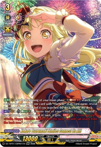 Image for Kokoro Tsurumaki [Smiles Connect Us All] (GBPR) - Cardfight Vanguard