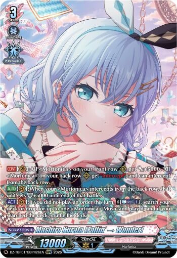 Image for Mashiro Kurata [Fallin -] Wonder] (GBPR) - Cardfight Vanguard