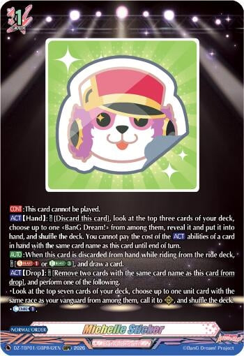 Image for Michelle Sticker (GBPR) - Cardfight Vanguard