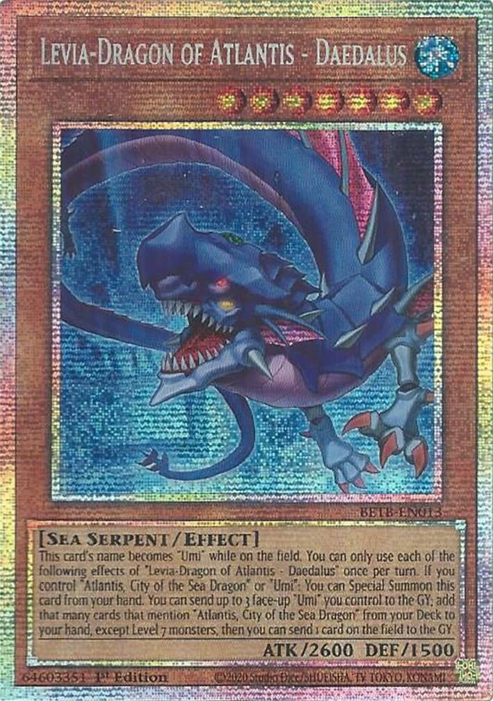 Image for Levia-Dragon of Atlantis - Daedalus (Starlight Rare) (BETB-EN013) (BETB) - YuGiOh