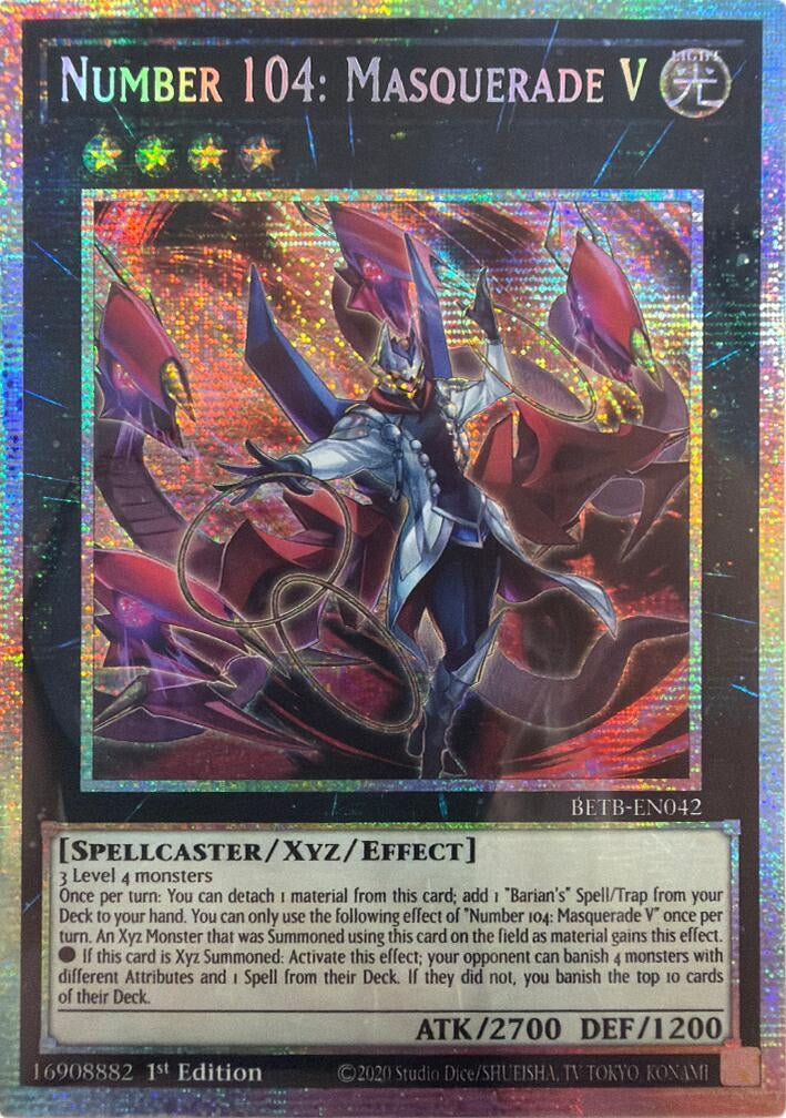 Image for Number 104: Masquerade V (Starlight Rare) (BETB-EN042) (BETB) - YuGiOh
