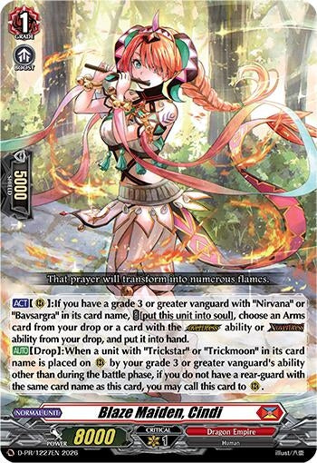 Image for Blaze Maiden, Cindi (D-PR/1227EN) (D-PR/1227EN) (D-PR) - Cardfight Vanguard