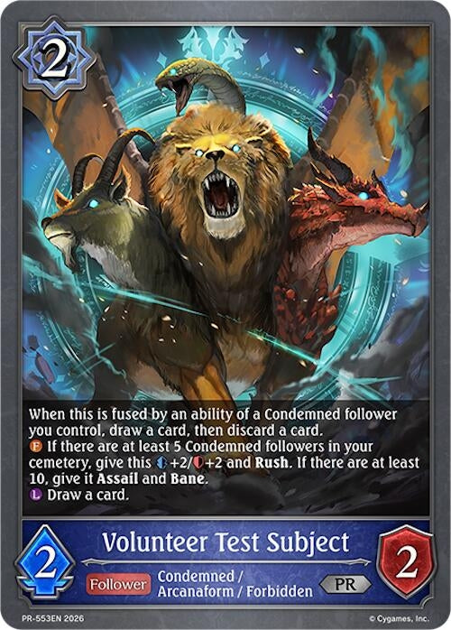 Image for Volunteer Test Subject (PR-553EN) (SVPR) - Shadowverse: Evolve