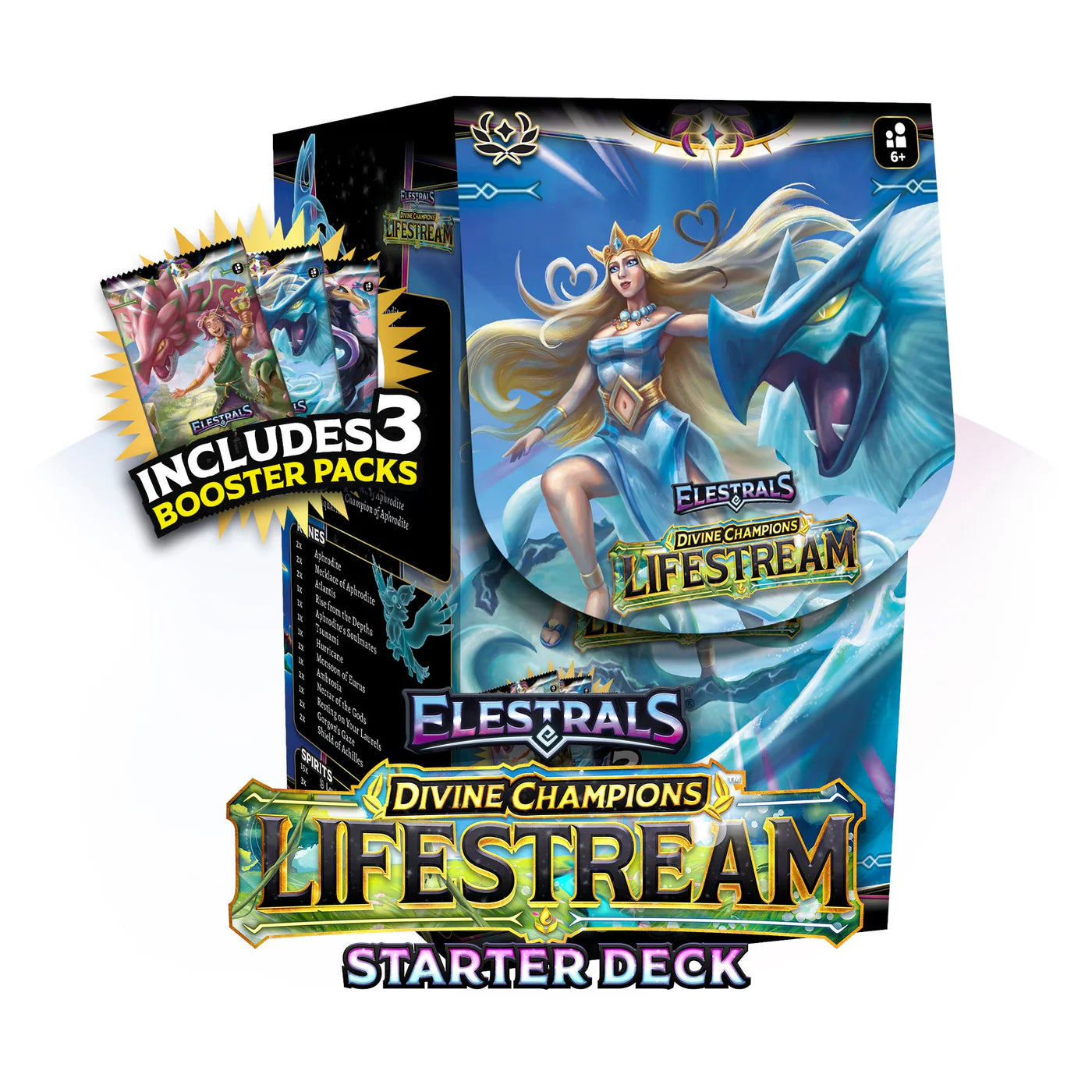 Lifestream Aphrodite Starter Deck with 3 Booster Packs | Elestrals