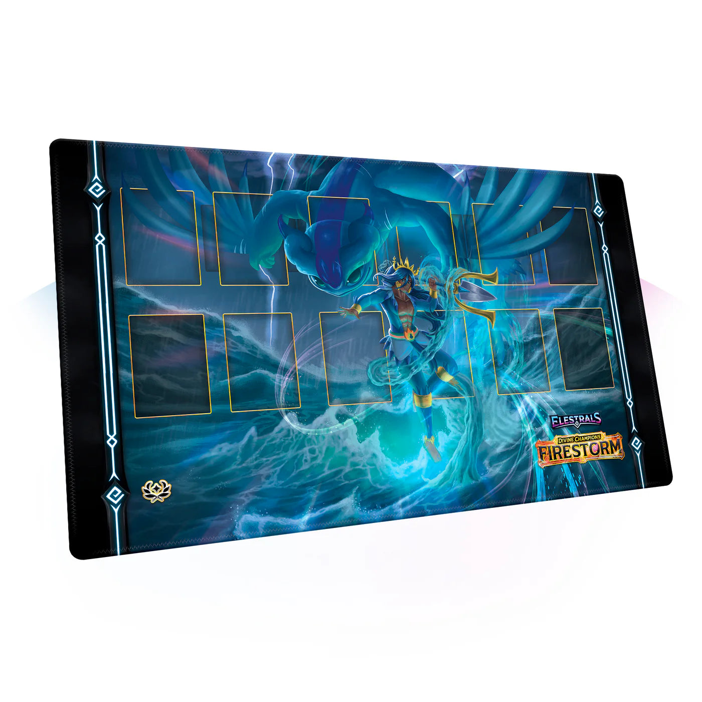 Firestorm Majesea Champion of Poseidon Playmat | Elestrals