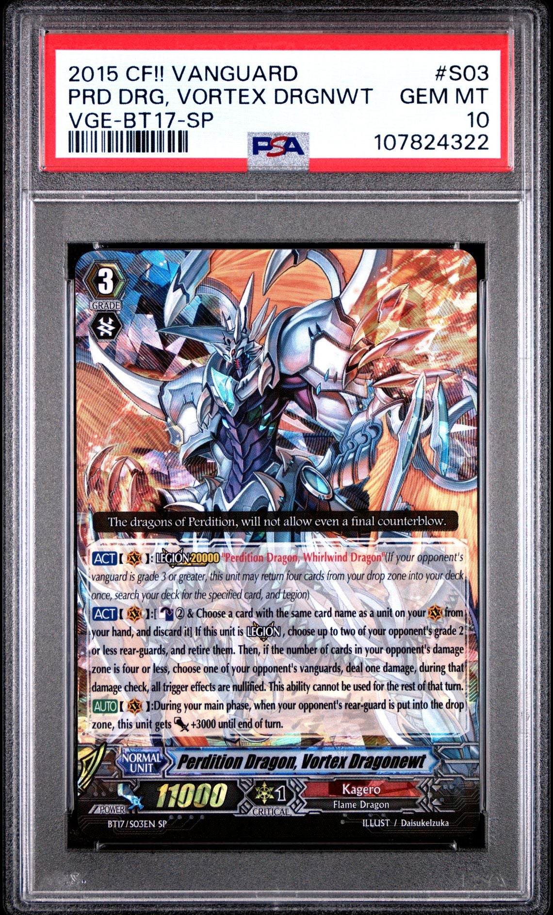 PERDITION DRAGON, VORTEX DRAGONEWT (SP) PSA 10