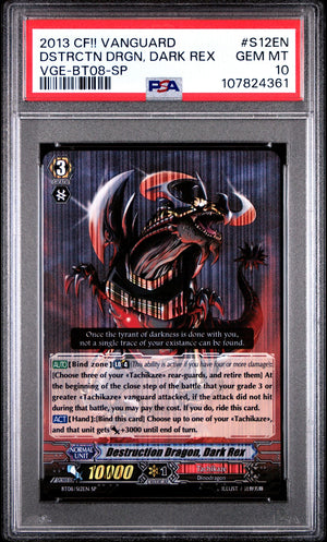 DESTRUCTION DRAGON, DARK REX (SP) PSA 10