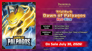 Dawn of Palpagos Red・Blue Trial Deck (PRESALE) | Palworld OCG
