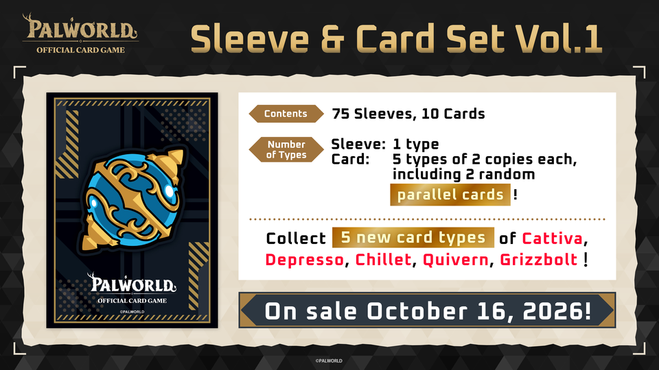 Sleeve & Card Set Vol.1  | Palworld OCG