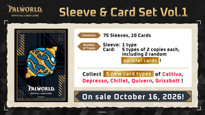 Sleeve & Card Set Vol.1  | Palworld OCG