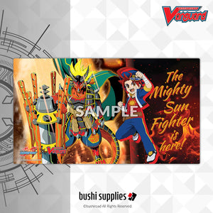 “Gao & Drum” Rubber Playmat | Bushi Supplies (CARDFIGHT!! VANGUARD x Future Card Buddyfight)