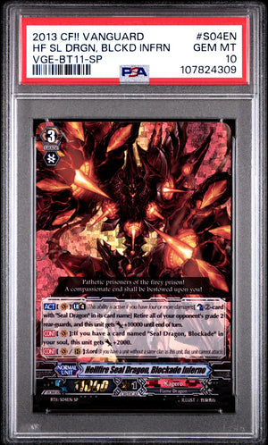 HELLFIRE SEAL DRAGON, BLOCKADE INFERNO (SP) PSA 10