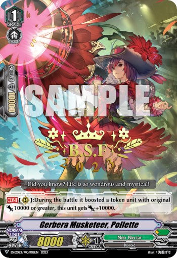 Gerbera Musketeer, Pollette (BCS Hot-Stamp) (BSF2023/VGP01) [Bushiroad Event Cards]