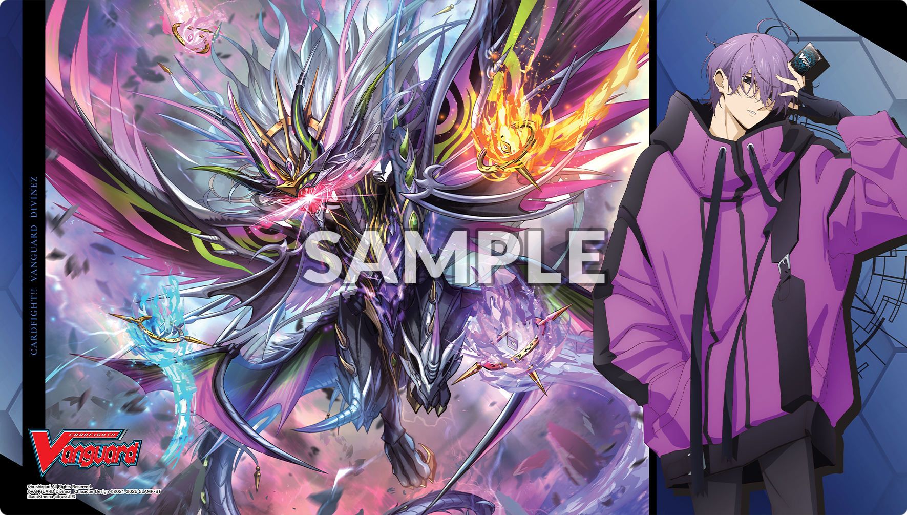 “Michiru & Drajeweled Magnus” Rubber Playmat | Bushi Supplies