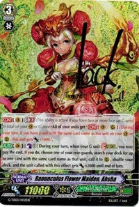 Ranunculus Flower Maiden, Ahsha (Signed Foil) (G-TD03/002EN) [Flower M ...