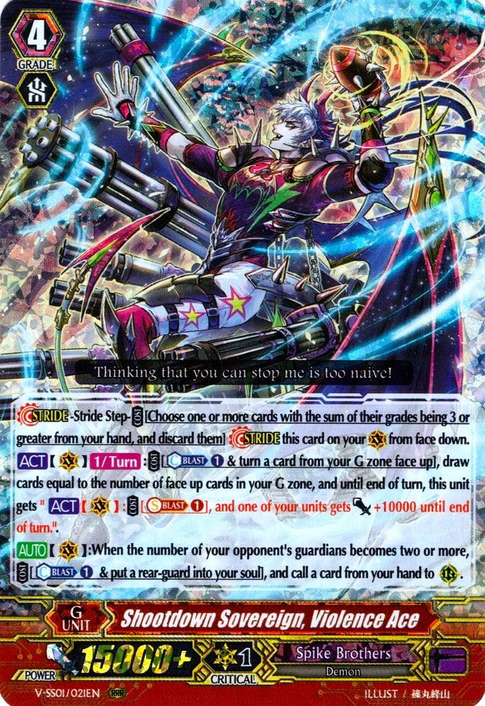 Shootdown Sovereign, Violence Ace (V-SS01/021EN) [Premium Collection 2019]