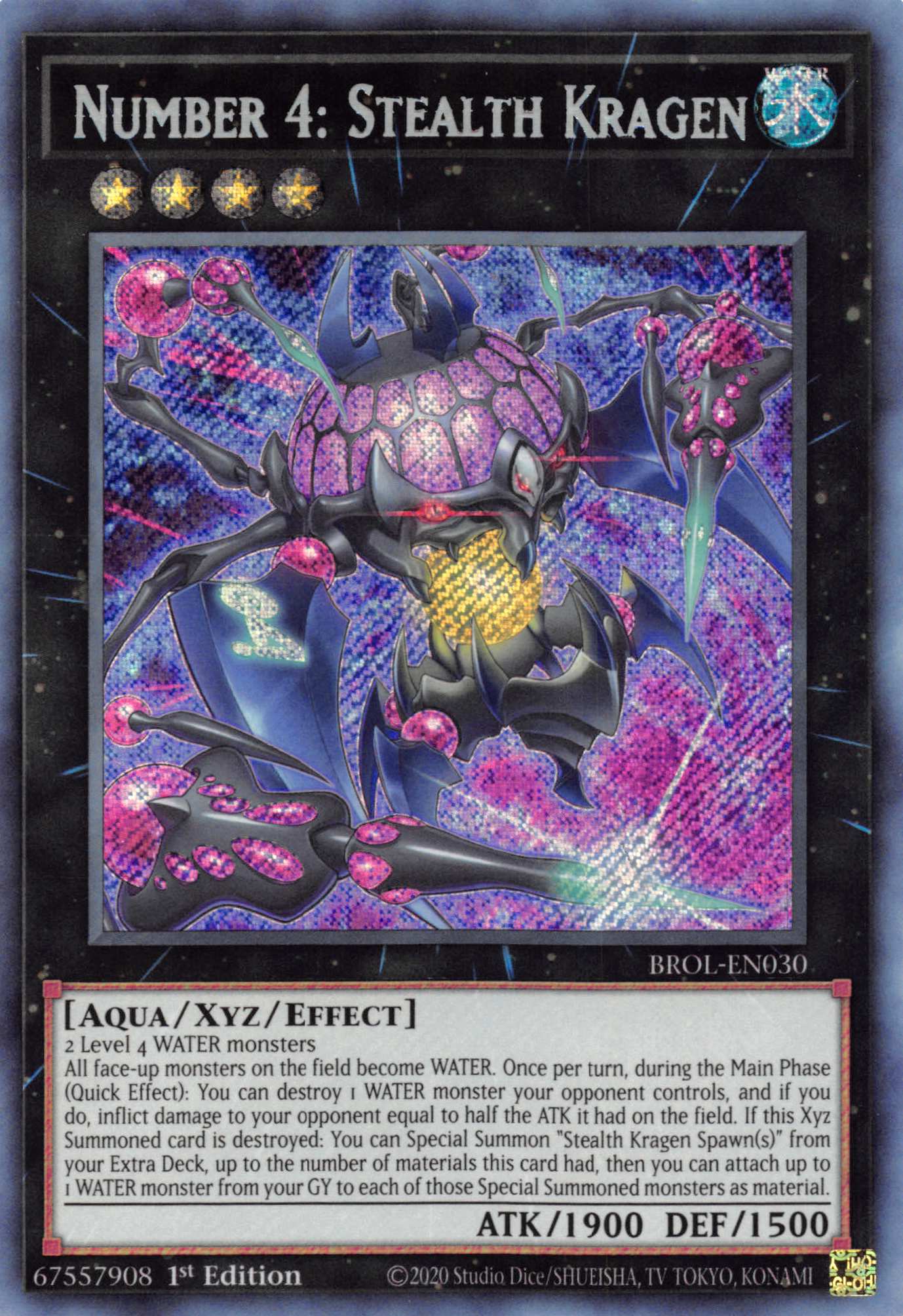 Number 4: Stealth Kragen [BROL-EN030] Secret Rare