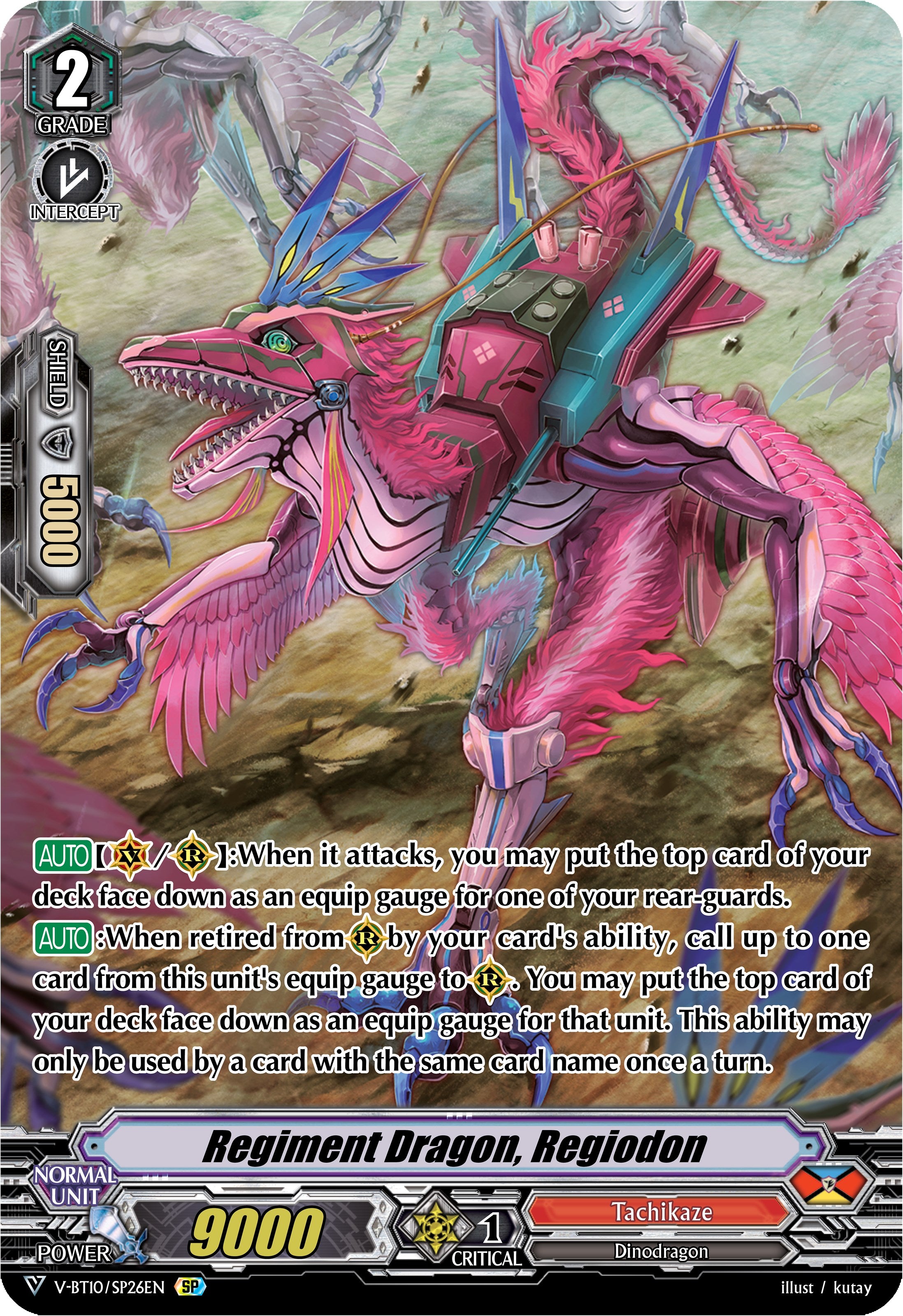 Regiment Dragon, Regiodon (V-BT10/SP26EN) [Phantom Dragon Aeon] – 50cards