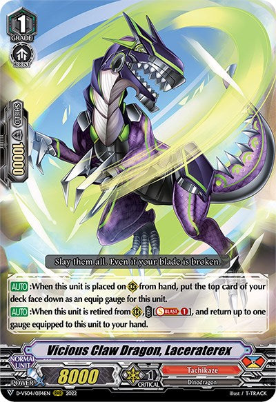 Vicious Claw Dragon, Laceraterex (D-VS04/034EN) [V Clan Collection Vol.4]