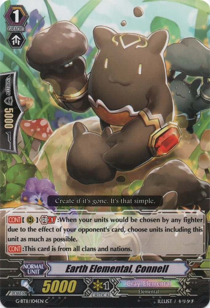 Earth Elemental, Connell (G-BT11/104EN) [Demonic Advent]
