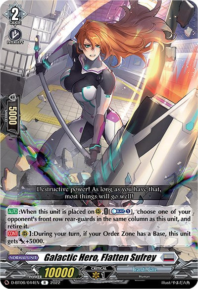 Galactic Hero, Flatten Sufrey (D-BT06/044EN) [Blazing Dragon Reborn]