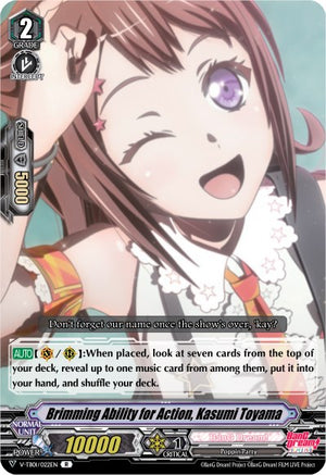 Brimming Ability for Action, Kasumi Toyama (V-TB01/022EN) [BanG Dream! FILM LIVE]