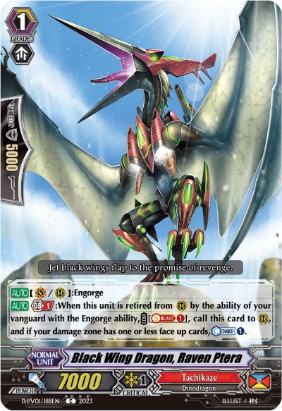 Black Wing Dragon, Raven Ptera (D-PV01/188EN) [D-PV01: History Collection]