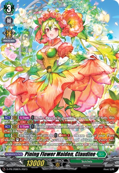 Pining Flower Maiden, Claudine (D-PR/268EN) [Clash of the Heroes]