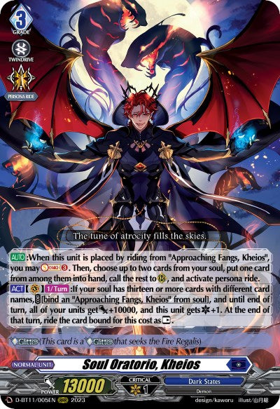 Soul Oratorio, Kheios (D-BT11/005EN) [Clash of the Heroes]