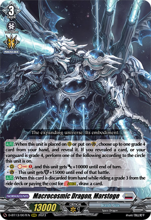 Macrocosmic Dragon, Marstoge (D-BT13/007EN) [Flight of Chakrabarthi]