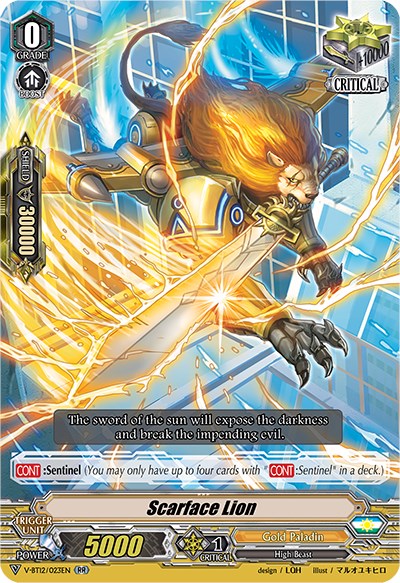 Scarface Lion (V-BT12/023EN) [Divine Lightning Radiance]