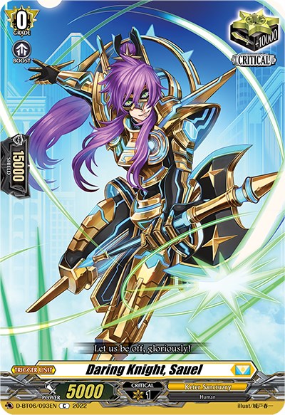 Daring Knight, Sauel (D-BT06/093EN) [Blazing Dragon Reborn]