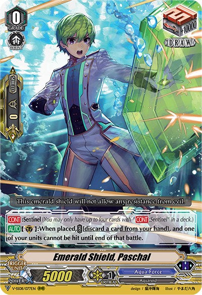 Emerald Shield, Paschal (V-SS08/077EN) [Clan Selection Plus Vol.2]