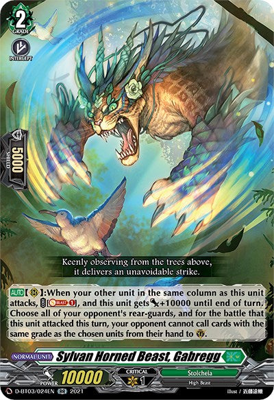 Sylvan Horned Beast, Gabregg (D-BT03/024EN) [Advance of Intertwined Stars]